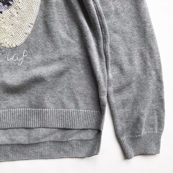 Gapkids Disney Olaf sequin knit sweater EUC XL/12Y - Picture 3 of 5